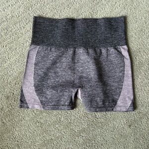 PINK Victoria's Secret Gray and Mauve Seamless High-Waist Bike Shorts